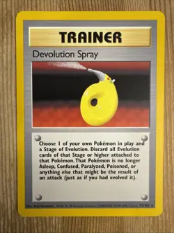 Devolution Spray - 72/102 - Pokemon Base Set 4th Print Rare Card WOTC LP - Image 1