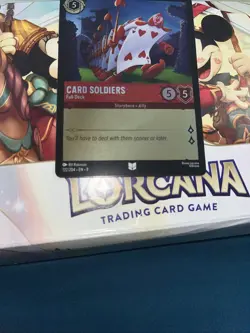 Disney Lorcana Fabled Card Soldiers 122/204 EN 9 Cold Foil Alice In Wonderland - Image 5