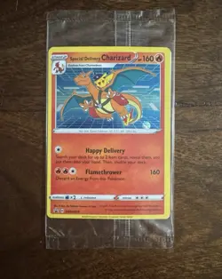 SEALED Special Delivery Charizard Promo SWSH075 HOLO Pokemon PROMO card - Image 1
