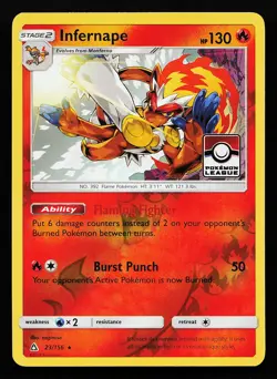 Infernape 23/156 Reverse Holo League Promo Pokemon Card - Image 1