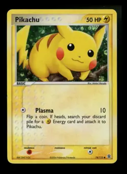Pikachu 74/112 EX FireRed LeafGreen 2004 Reverse Holo Pokemon Card TCG - Image 1
