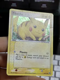 Pikachu 74/112 EX FireRed LeafGreen 2004 Reverse Holo Pokemon Card TCG - Image 5