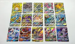 Lot of 15 Pokemon GX Rare Trading Cards - Image 1