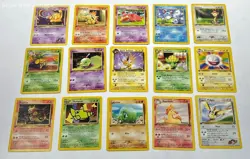Lot of 1st Edition Wizards of the Coast Pokemon Trading Cards - Image 1