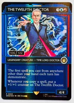 Mtg Magic Dr. Who Serial Numbered 106/512 Foil “The Twelfth Doctor” - Image 1