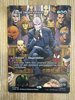 MTG - Clever Impersonator - Borderless - Marvels Spiderman - Non Foil - NM - Image 1