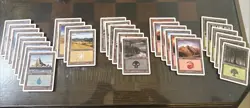 Magic The Gathering Starter White Border Land Lot - Image 1