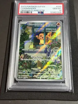 Pokemon Charmander SVP EN Obsidian Flames ETB Promo #44 PSA 10 - Image 2
