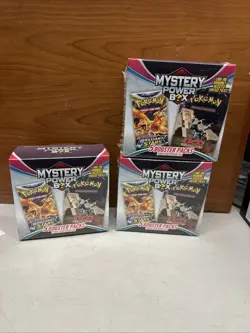 Lot Of 3 Pokemon Mystery Power Box 5 Booster Packs Sealed Possible Vintage Pack - Image 1