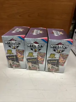 Lot Of 3 Pokemon Mystery Power Box 5 Booster Packs Sealed Possible Vintage Pack - Image 2