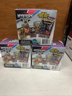 Lot Of 3 Pokemon Mystery Power Box 5 Booster Packs Sealed Possible Vintage Pack - Image 4