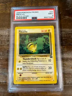 Pokemon 2000 Black Star Promo PIKACHU #27 PSA 9 Mint RARE - Image 1