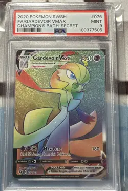 Pokemon Gardevoir VMAX 076/073 PSA 9 2020 Champion's Path 076 76 PSA 9 Rainbow - Image 1