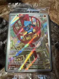 SEALED Riolu Pokemon Center Edition 010 Mega Evolution ETB Promo - Pokemon TCG - Image 1