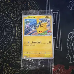 Pikachu Promo 2024 World Championships SVP EN 190 Pokemon Worlds *SEALED PROMO* - Image 1