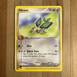 1x - Vibrava - 47/97 - Uncommon LP/MP, English Pokemon EX Dragon - Image 1