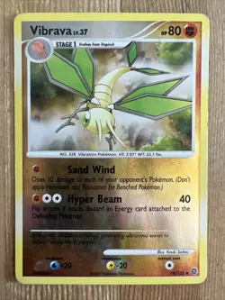 Pokemon - Vibrava - 74/132 - Uncommon - Reverse Holo - Secret Wonders - MP - Image 1