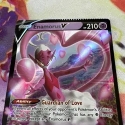 Pokemon Enamorus V Ultra Rare Crimp Cut Error - Image 2