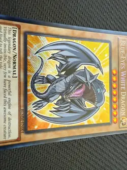 Blue-Eyes White Dragon BLMM-EN001 (Chibi Art) 1st Edition Secret Rare Yu-Gi-Oh! - Image 3