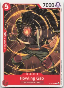 Howling Gab Emperors in the New World OP09-006 One Piece Card NM - Image 1