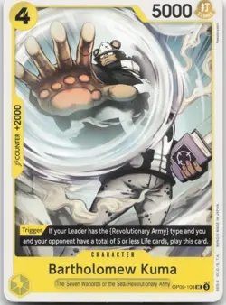 Bartholomew Kuma Emperors in the New World OP09-108 One Piece Card NM - Image 1