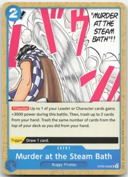 Murder at the Steam Bath Emperors in the New World OP09-059 One Piece Card NM - Image 1
