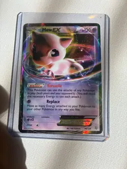 Pokemon Mew EX TCG Holo Card 46/124 Dragons Exalted LP - Image 1