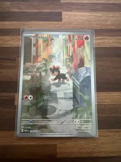 Litleo 139/132 Illustration Rare Pokemon Card Mega Evolutions - English TCG - Image 1