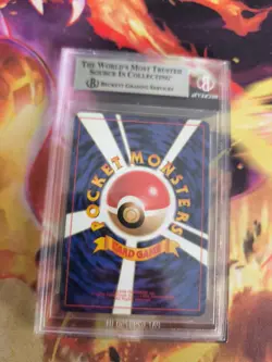 Pokemon Card Lt Surge Major Bob Gym Heroes Holo Japanese BGS Beckett 7.5 Swirl - Image 5