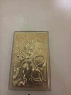1999 Pokemon "Mewtwo" 23 Karat Gold Plated Special Edition Trading Card - Image 2