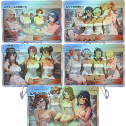 5×Cynthia Nessa Sonia Doujin Card Hot Spring Goddess Story Waifu Custom DIY - Image 1