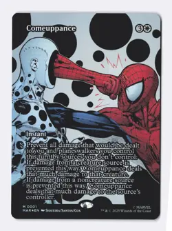 Comeuppance (Borderless) (Foil) 1 (M) MTG Marvel's Spider-Man Eternal-Legal MAR - Image 1