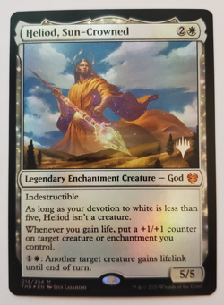 1x Heliod, Sun-Crowned Promo FOIL Theros Beyond Death MTG Magic the Gathering NM - Image 1