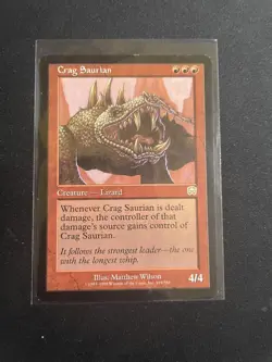 MtG x1 Crag Saurian Mercadian Masques Magic The Gathering (Lizard) - Image 1