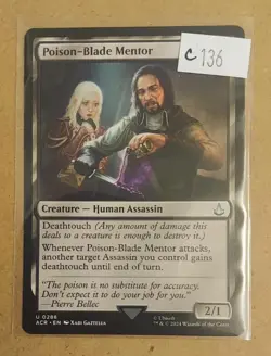 Poison-Blade Mentor 0288 MTG ACR Uncommon NM - Image 1