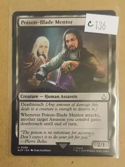 Poison-Blade Mentor 0288 MTG ACR Uncommon NM - Image 1