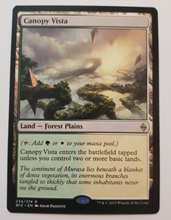 1x Canopy Vista Zendikar MTG Magic the Gathering NM - Image 1