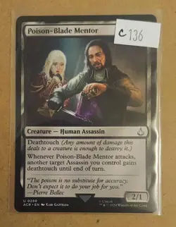 Poison-Blade Mentor 0288 MTG ACR Uncommon NM - Image 1