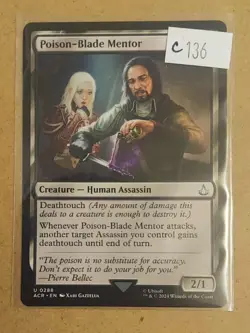 Poison-Blade Mentor 0288 MTG ACR Uncommon NM - Image 1