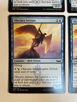 4x Mtg Streets Of New Capenna Obscura Initiate NM/M Magic The Gathering - Image 2