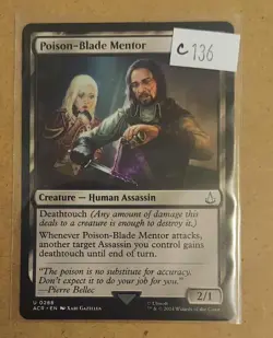 Poison-Blade Mentor 0288 MTG ACR Uncommon NM - Image 1
