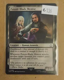 Poison-Blade Mentor 0288 MTG ACR Uncommon NM - Image 1