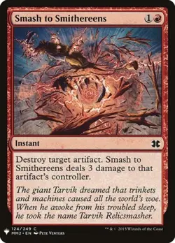 Smash to Smithereens - Light Play MTG Mystery Booster - Image 1