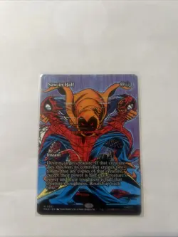 Saw in Half 0021 Borderless MTG Spider-Man Non-Foil NM/M - Image 1