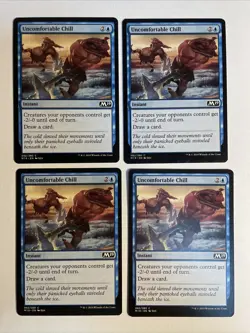 4x Mtg Core Set 2019 M19 Uncomfortable Chill NM Magic The Gathering - Image 1