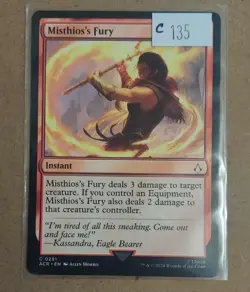 MTG Assassin's Creed C Misthios's Fury #0291 NM Mint - Image 1