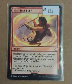 MTG Assassin's Creed C Misthios's Fury #0291 NM Mint - Image 1