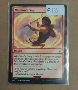 MTG Assassin's Creed C Misthios's Fury #0291 NM Mint - Image 1