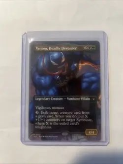 MTG Venom, Deadly Devourer Borderless 22 MTG Marvel's Spider-Man Non-Foil - Image 1