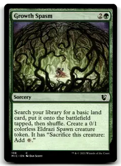 MTG Growth Spasm C Commander: Innistrad: Midnight Hunt 139 LP - Image 1
